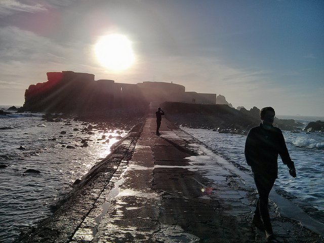 On the causeway. Photo by Ash Berlin-Taylor.